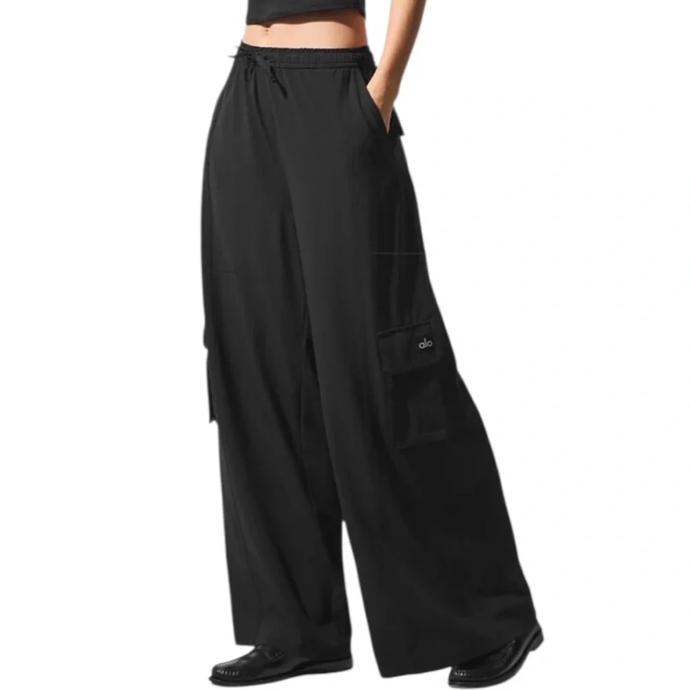 Alo Yoga Dreamscape Cargo Wide Leg Pant Black M